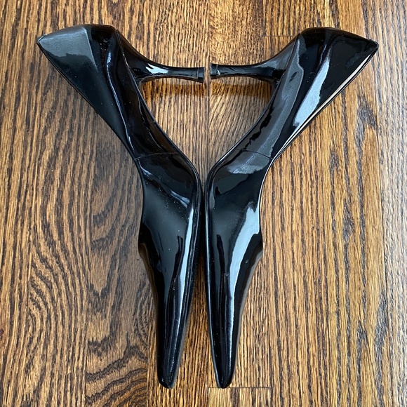 Nine West Patent Stiletto Heels - Black -  Sz 6 - Picture 10 of 16